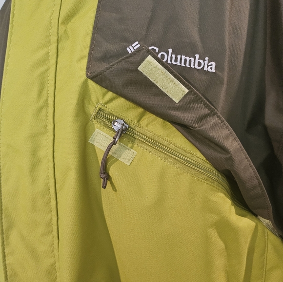 Columbia – 2--Tone Chartreuse and Olive Fleece Interchangeable Hooded Jacket -4X - Picture 14 of 16